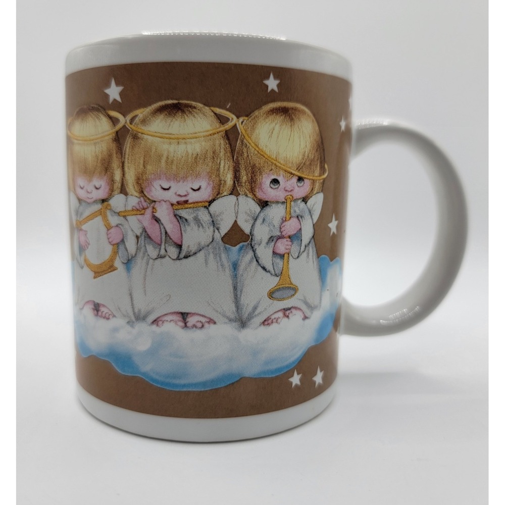 Hallmark 3 Praying Musical Angels Coffee Mug Cup